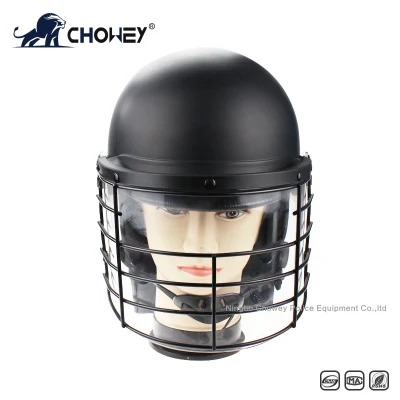 Police Ang Military Anti Riot Helmet with Iron Grill Protection Ah1062