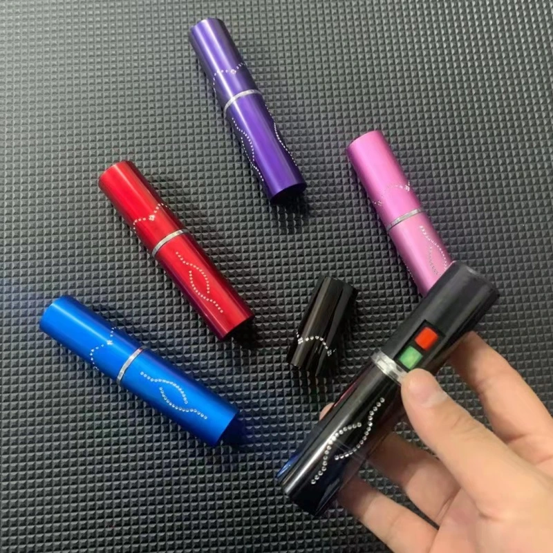 Lady Use Self Defense Mini Lipstick Stun Guns with Flashlight