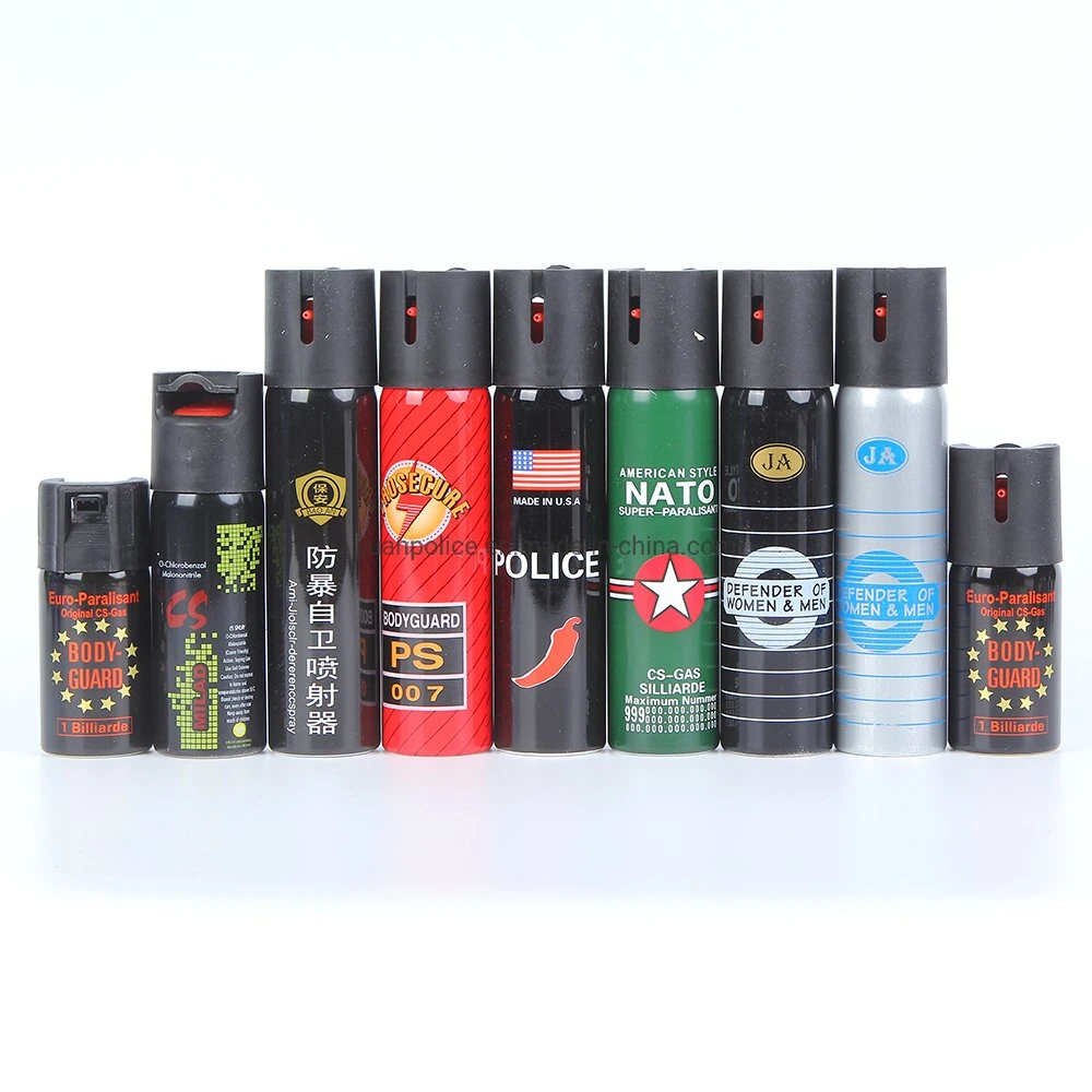 Police Equipment 60ml 110ml Self Defense Pepper Spray