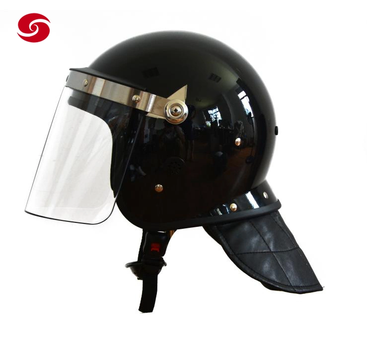 Black Police Protective Anti Riot Protection Army Helmet Police Helmet