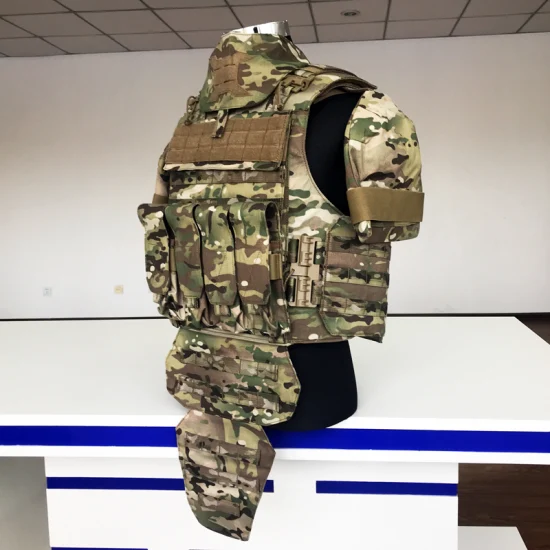 Factory Price Mc Acu Au Camouflage Army Tactical Quick Release Full Protect Large Size Nij Iiia IV Br3 Ballistic Br5 Bulletproof Vest for Military Swat Soldier